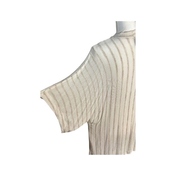 IC By Connie K Cardigan Size 2X Tan Linen Blend Minimalist Flowy Lagenlook Flowy - Picture 3 of 8